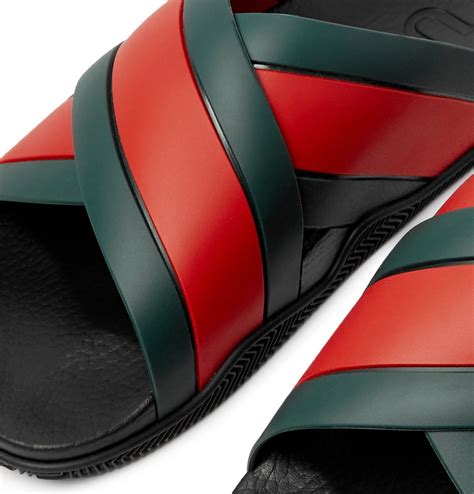 gucci slides loafer with stripe|Gucci new slides.